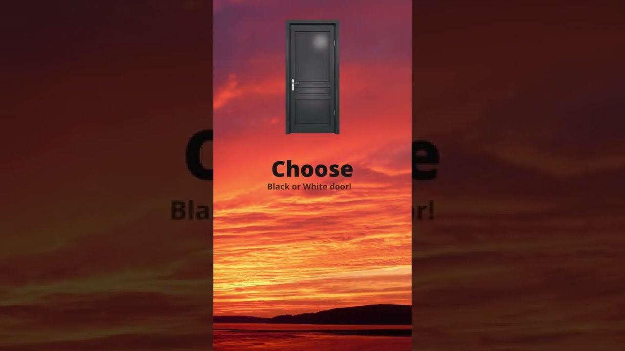 Choose Black or White door! 🖤/🤍 