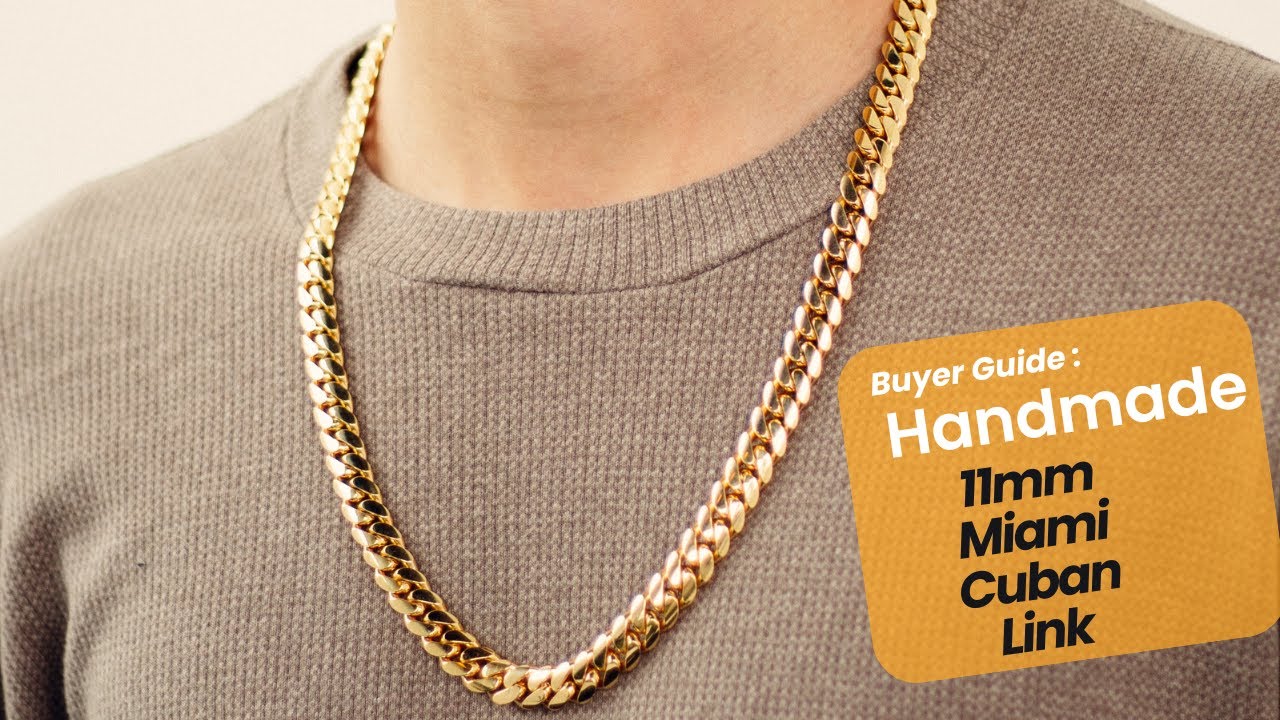 11mm Miami Cuban Link Chain Try On Video