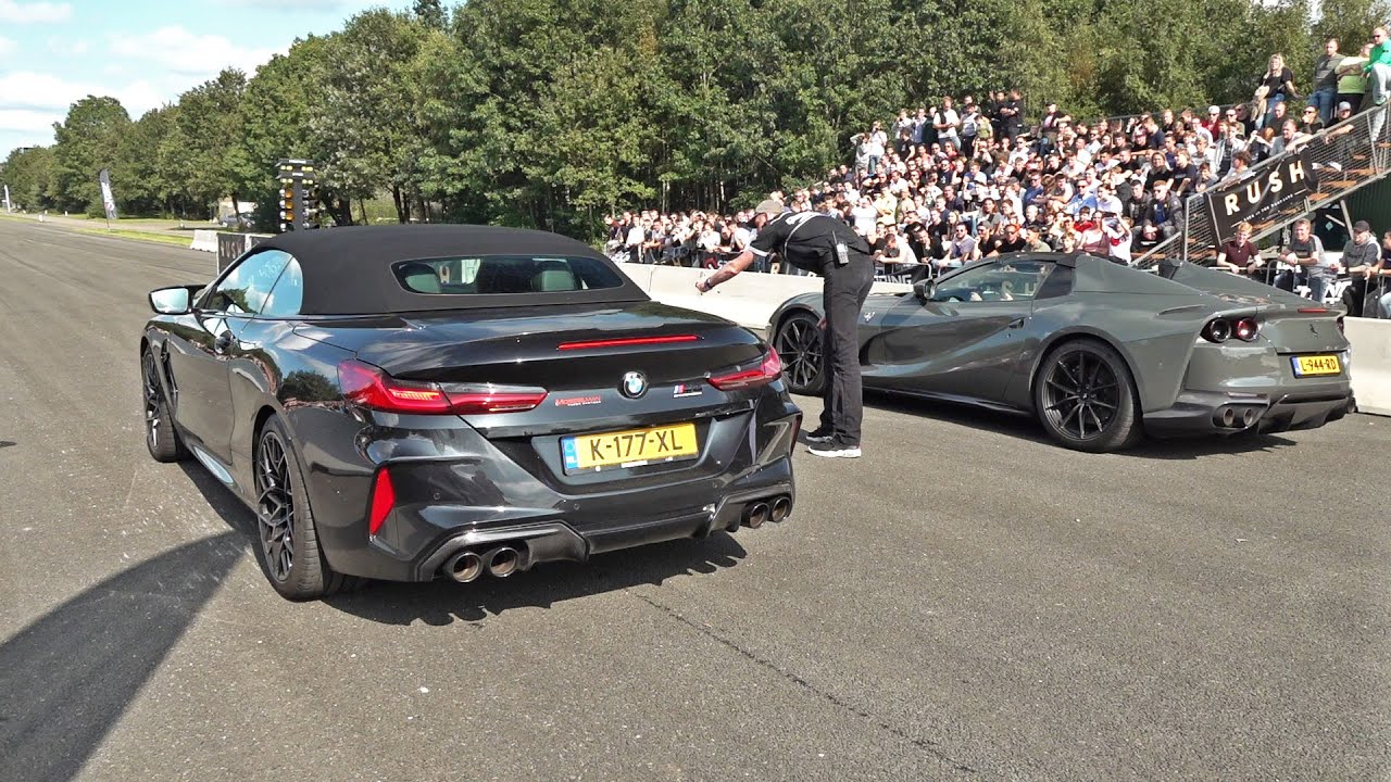 BMW M8 Competition Mosselman Turbo Systems vs Ferrari 812 GTS