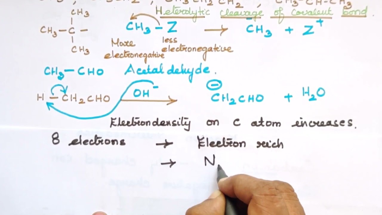 BCOOR-6/Carbanions/Reaction Intermediates/Explanation in Tamil/CBSE/TN 11th Std