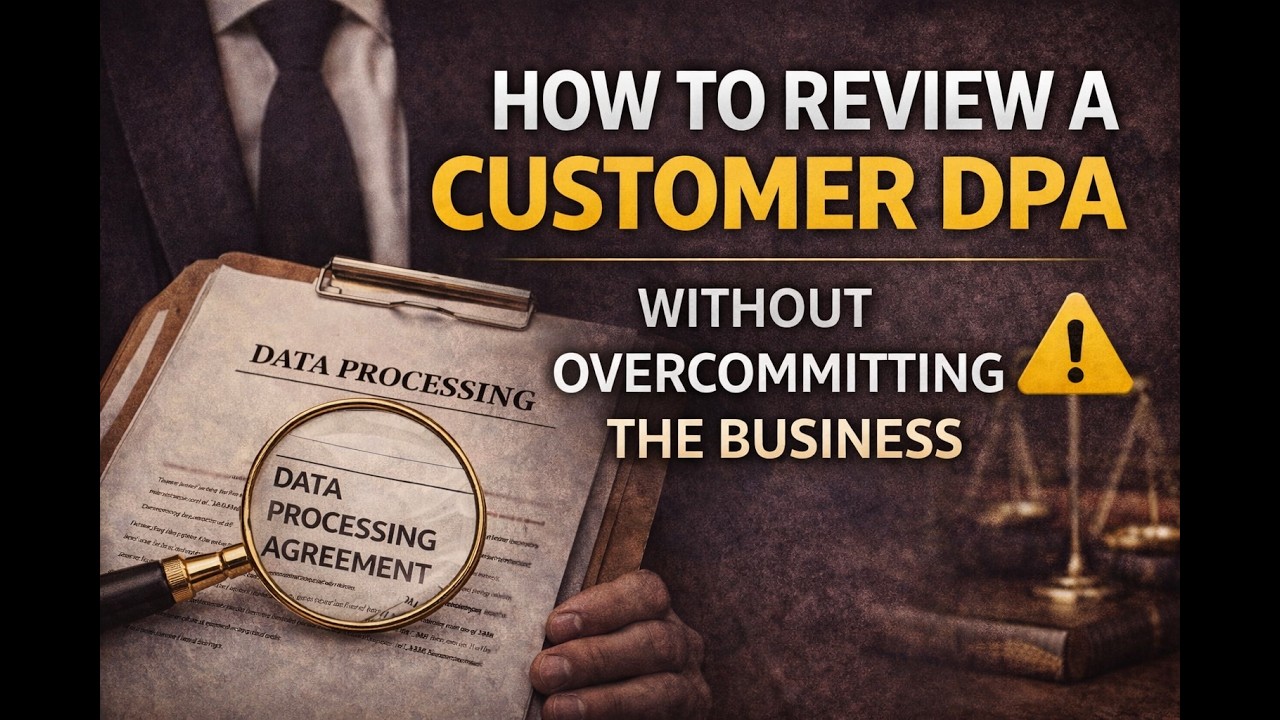 4. How to Review a Customer DPA in a SaaS Deal Without Overcommitting the Business