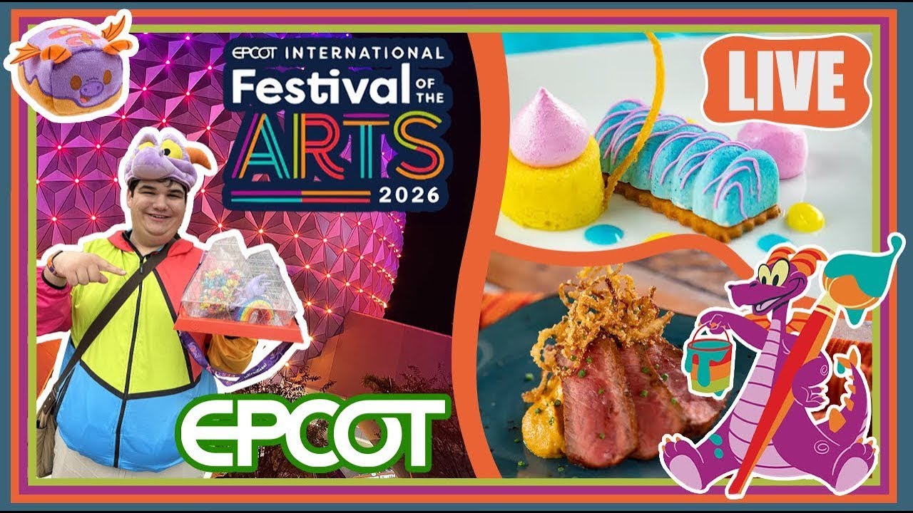 🔴Live: Morning at EPCOT's Festival of the Arts! - Art & Rides - Disney World Livestream