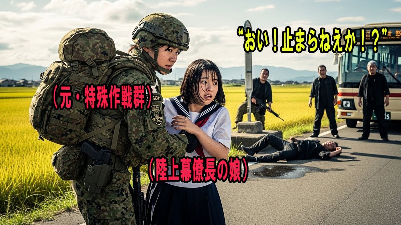 除隊したはずが…バス停で女性を救った元自衛官に、司令官から”まさか”の電話が。#感動の物語 #AIストーリー