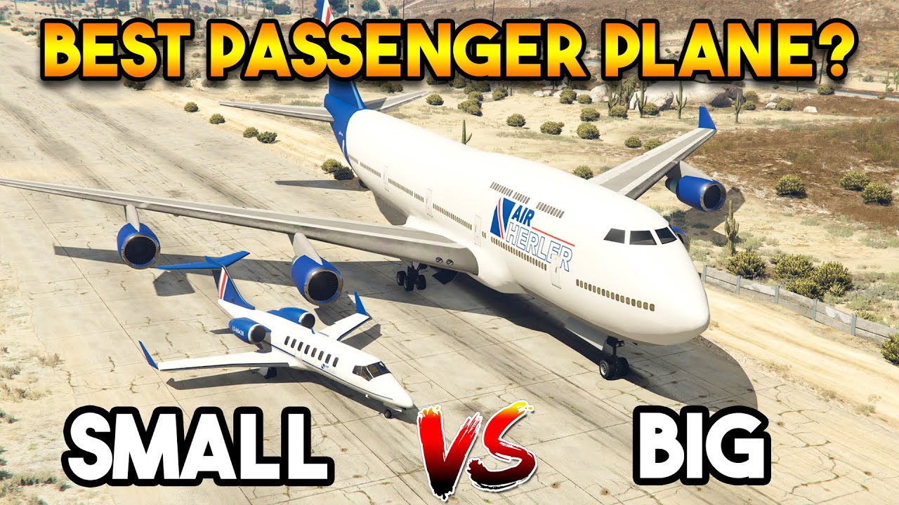 GTA 5 : BIG PASSENGER PLANE VS SMALL PASSENGER PLANE (WHICH IS BEST?)