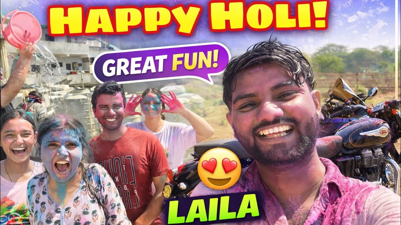 Holi Celebration 2026 🌈 | Full Masti With Friends and family || Happy Holi  @Vlogwithvikuuu 