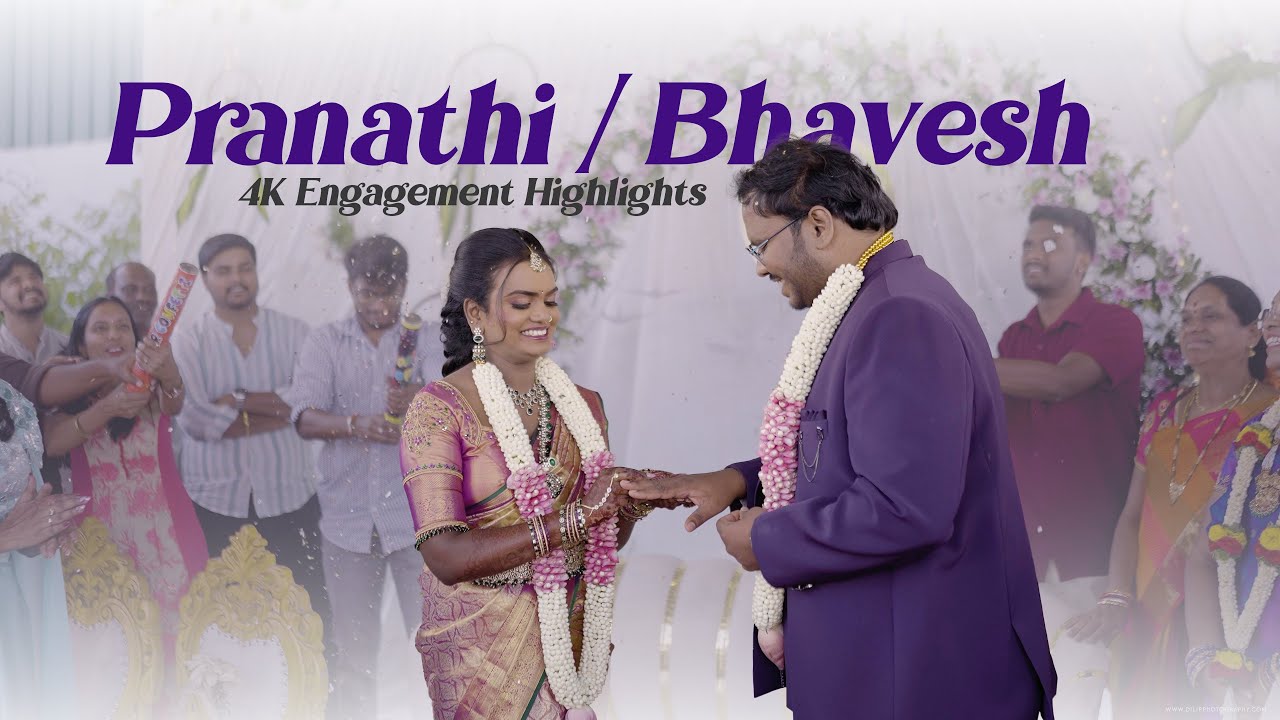 Pranathi & Bhavesh - 4K Engagement Highlights 2026 | Dilip Photography & Films | Bengaluru