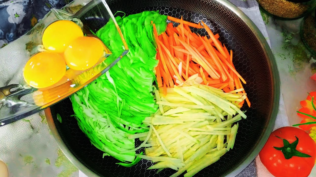 I cook this cabbage almost every day, it&rsquo;s always tasty and quick, a simple recipe!