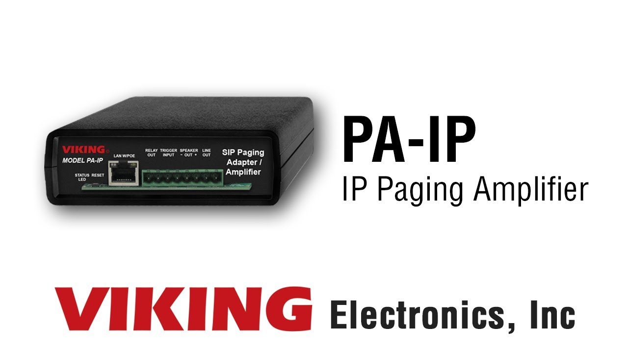 Viking PA-IP IP Paging Amplifier