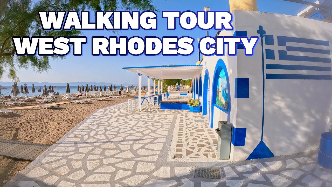 Let's Walk Along the West Coast of RHODES CITY