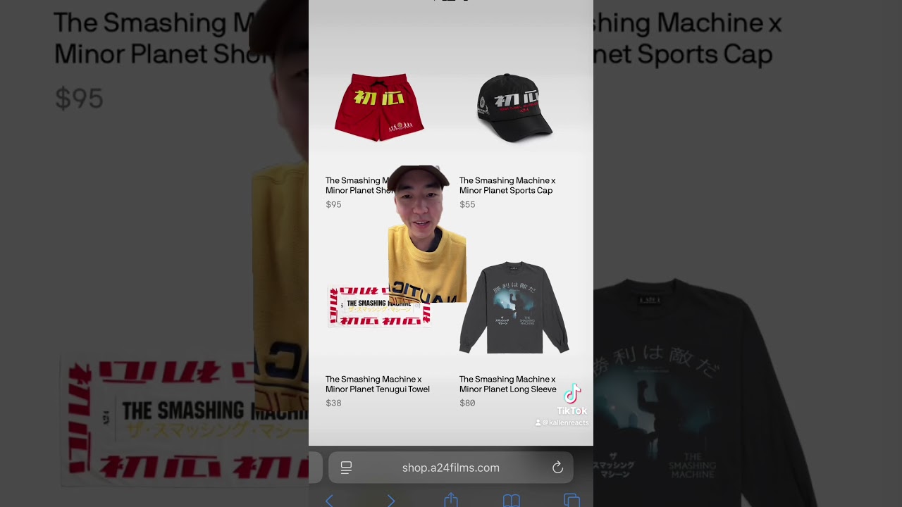 New @A24 The Smashing Machine Merch! #a24 #thesmashingmachine #merch #minorplanet #shorts #fyp