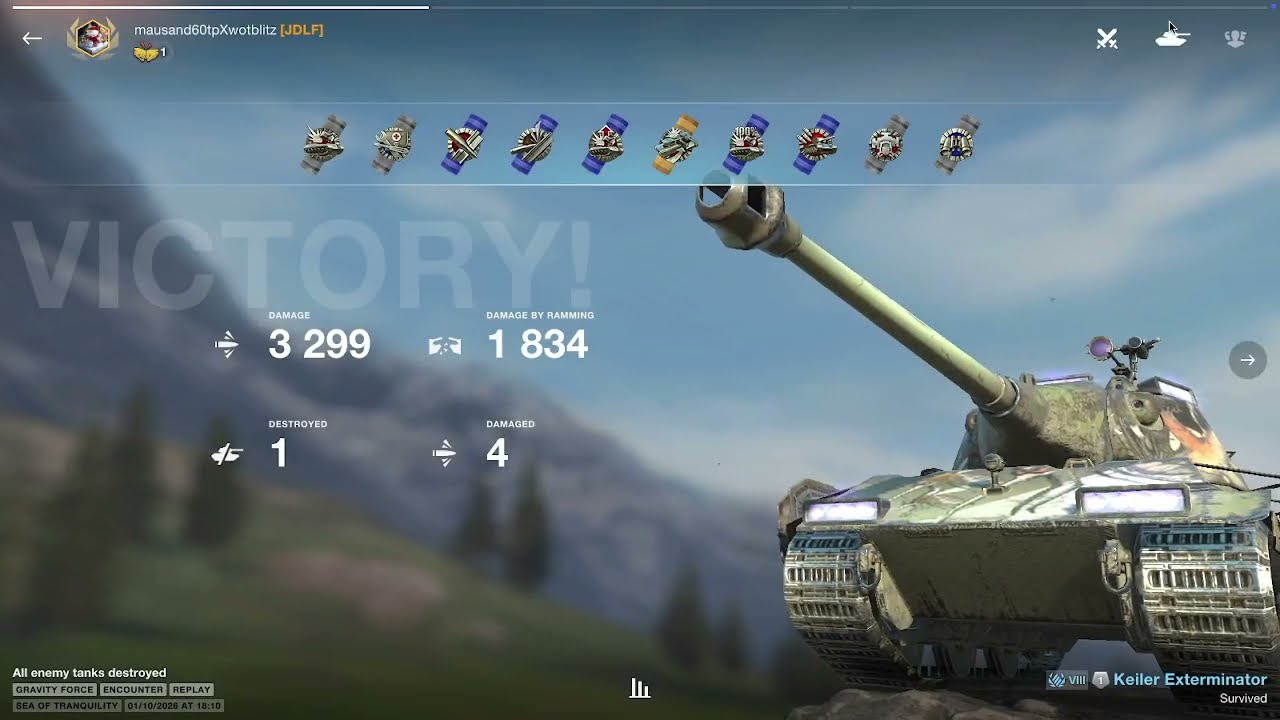 Keiler Exterminator | 3.3K Damage 1 Kill | Gravity Force | WoT Blitz Replays
