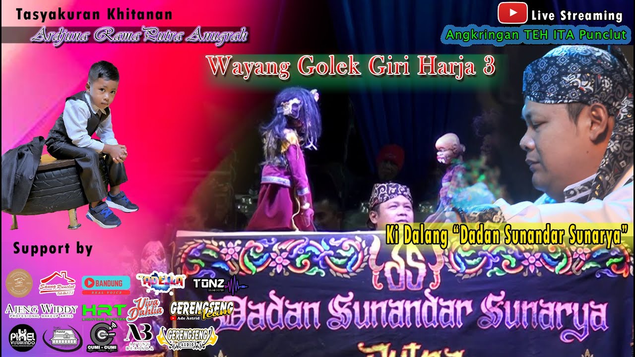 LIVE STREAMING HAJATAN TEH ITA - LIVE WAYANG GOLEK PUTRA GIRI HARJA 3 ( KI DALANG DADAN SUNANDAR S )