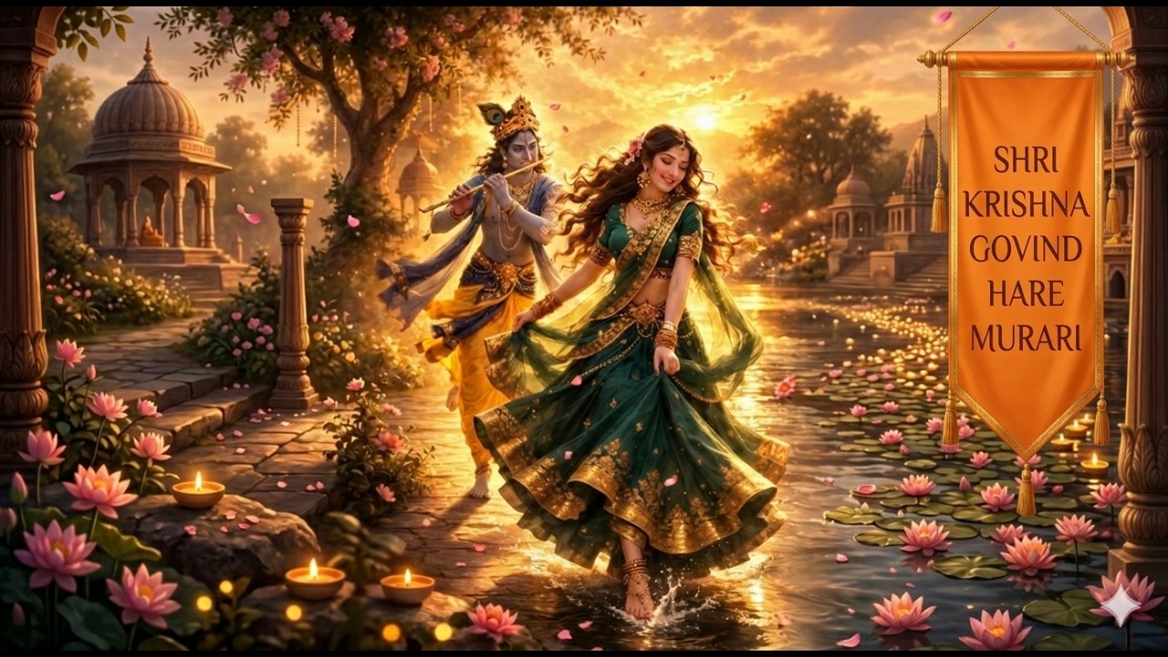 Shri Krishna Govind Hare Murari | Powerful Krishna Mantra for Daily Chanting| Peace & Prosperity