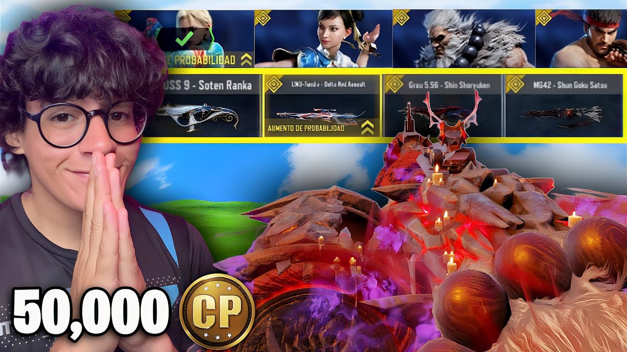 COMPRÉ TODAS las SKINS de STEET FIGHTERS (50.000 CP 💀) | CODM