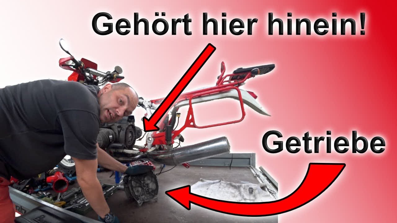 Teil 8 🛠️ BMW R100GS Bremse entlüften, Getriebeeinbau