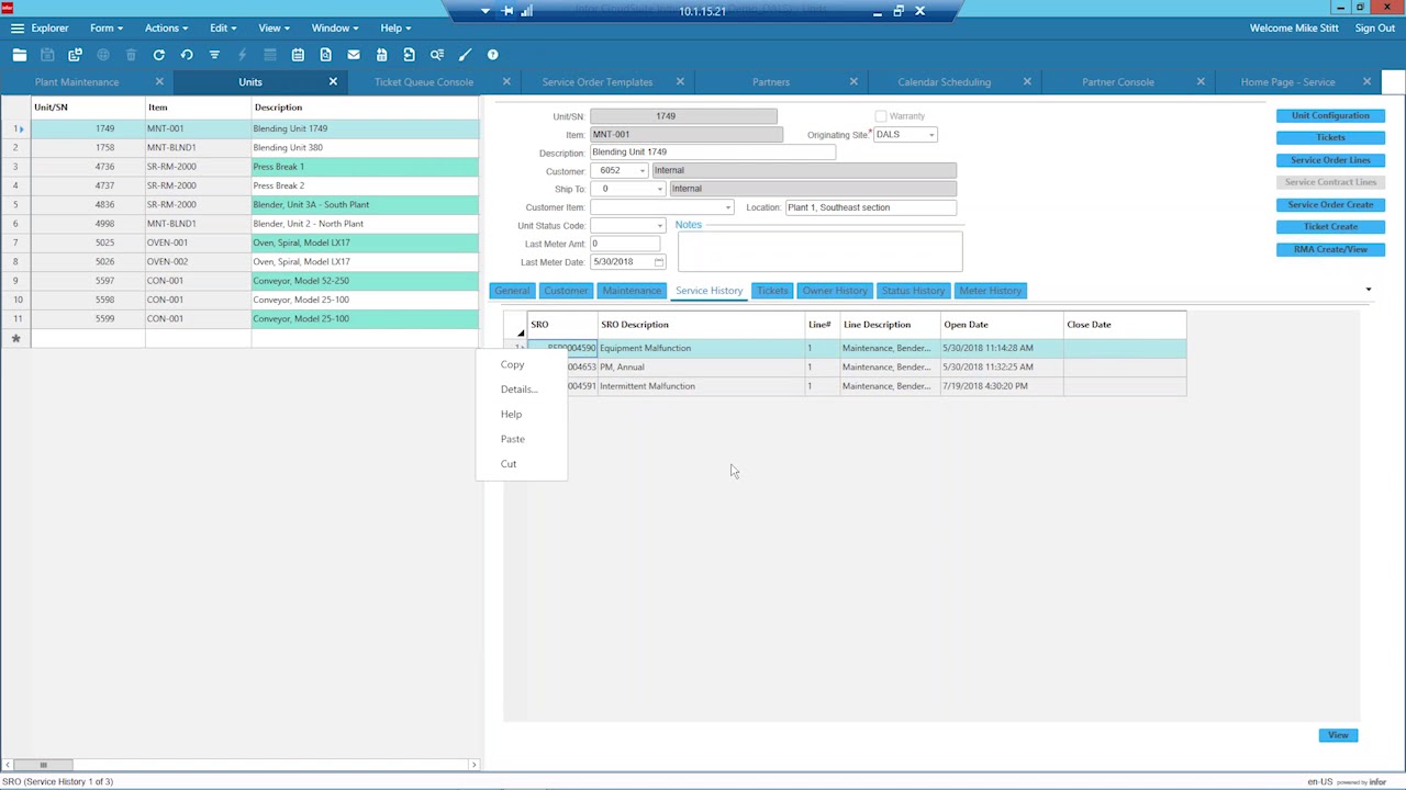Advanced Plant Maintenance for SyteLine and CloudSuite Industrial