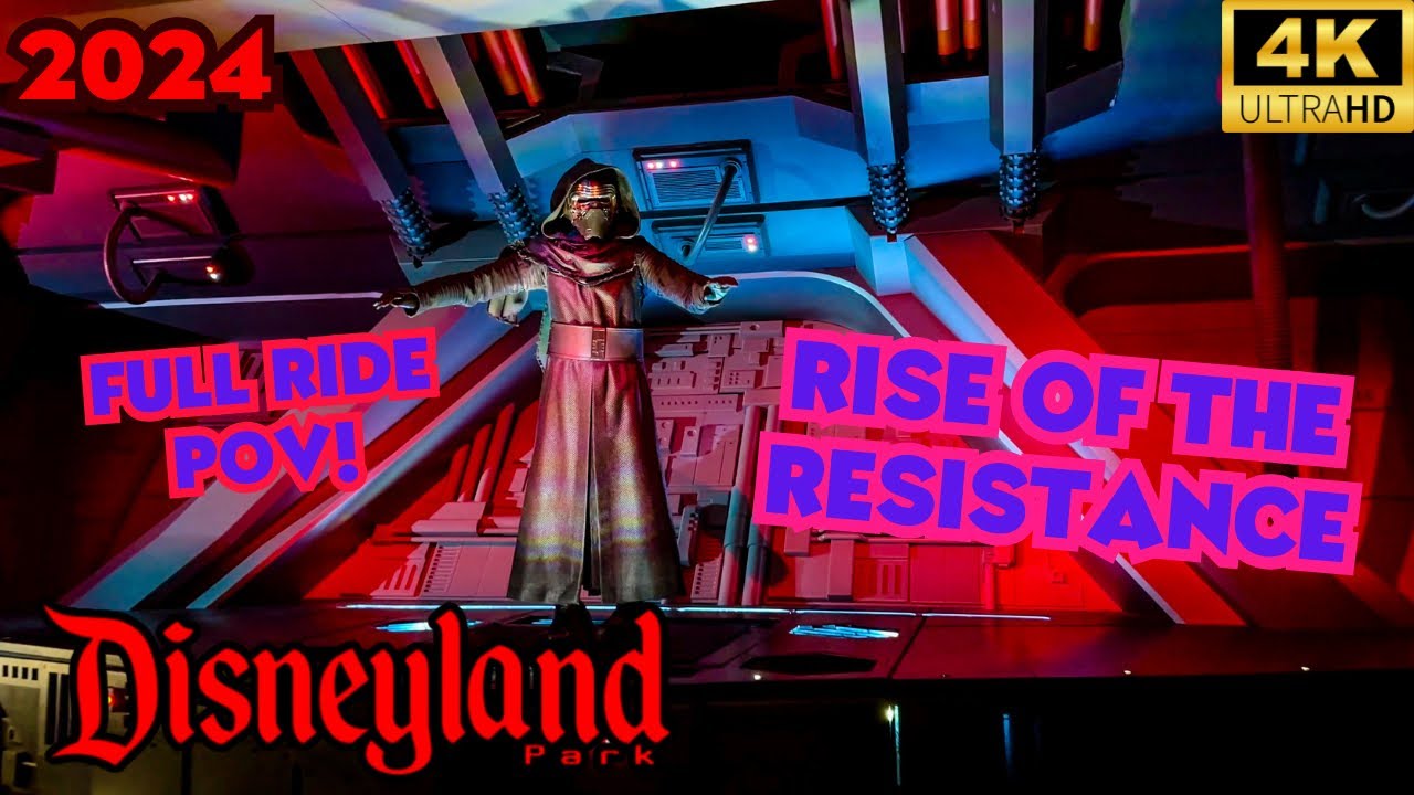 Rise of the Resistance-Disneyland Rides 2024 FULL RIDE POV!