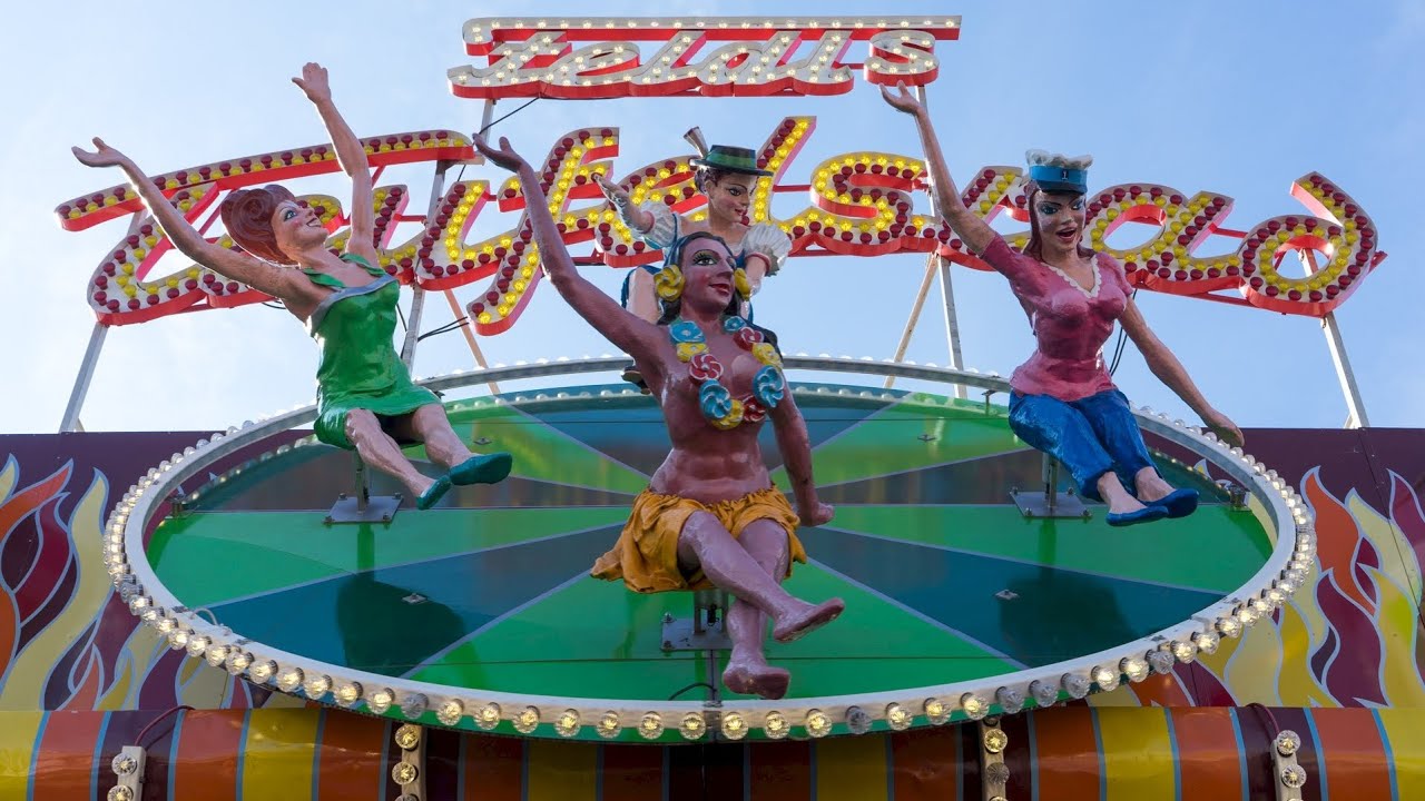 Feldl's Teufelsrad (Devil’s Wheel) during Oktoberfest 2023 at Munich,Germany