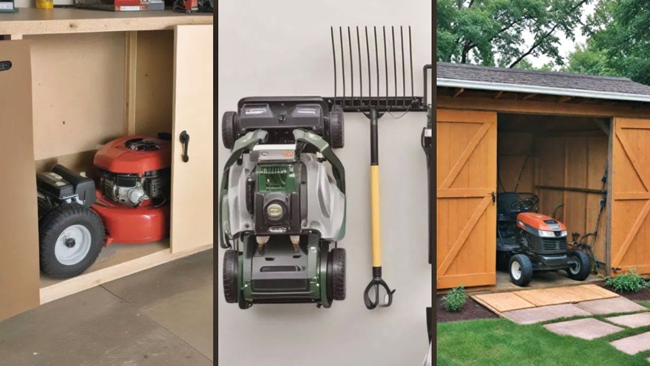 10 Lawn Mower Storage Ideas