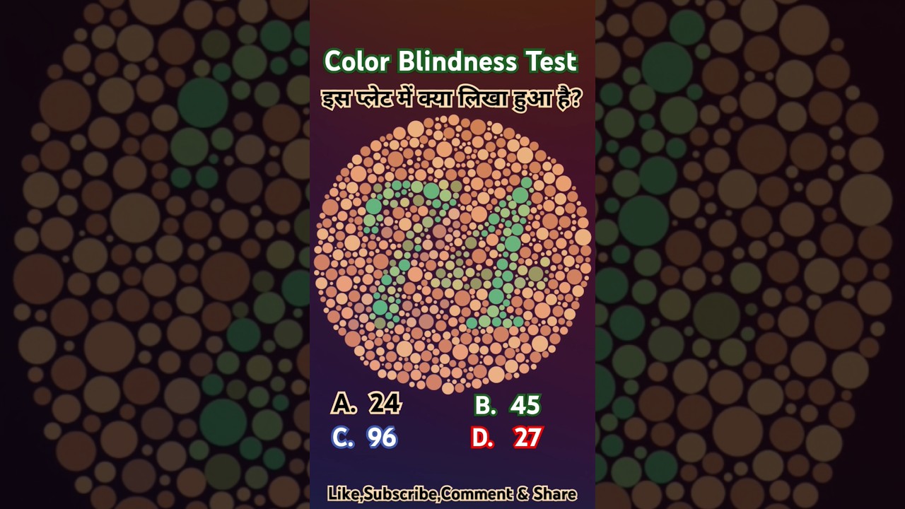 Eye Test | Color blindness test |Army medical test |ssc gd medical test #colorblindness #medicaltest