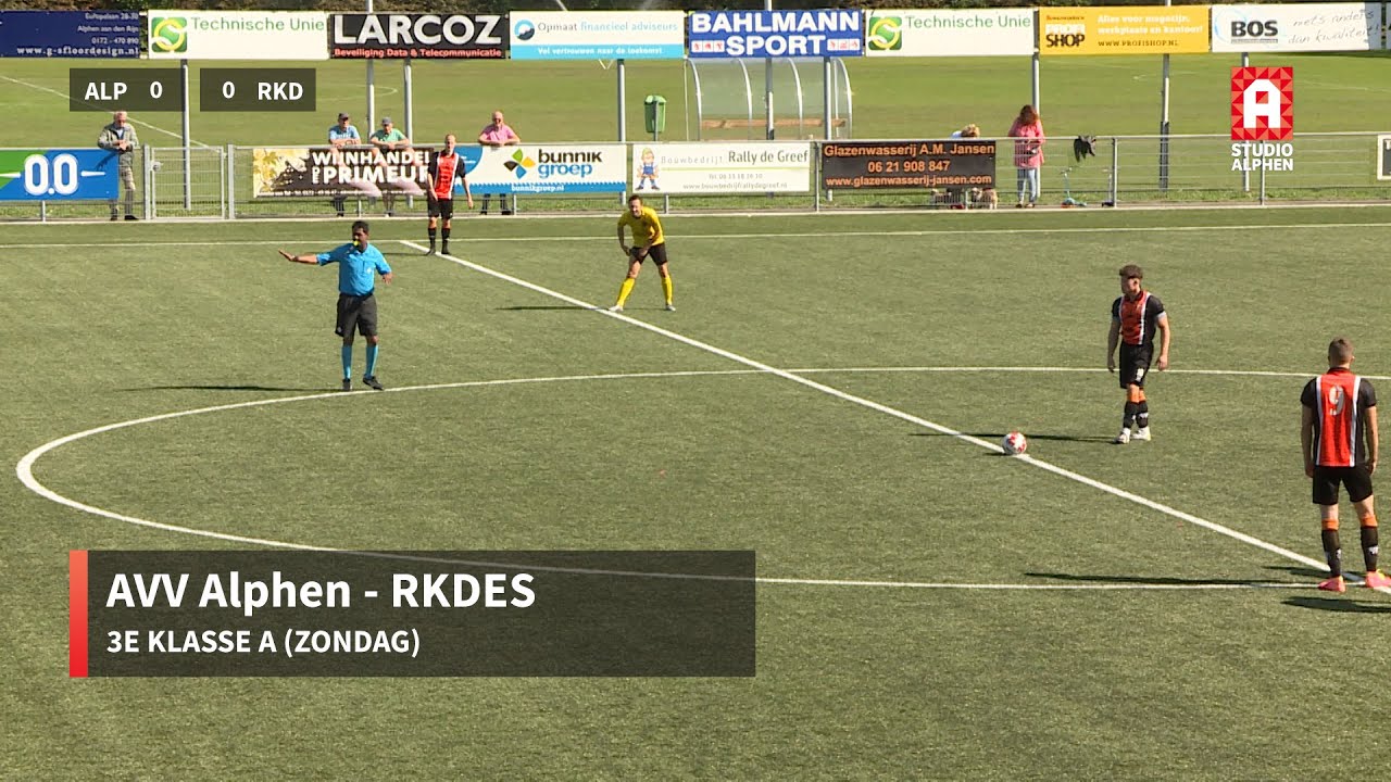 Samenvatting AVV Alphen - RKDES (3e Klasse A, zondag)