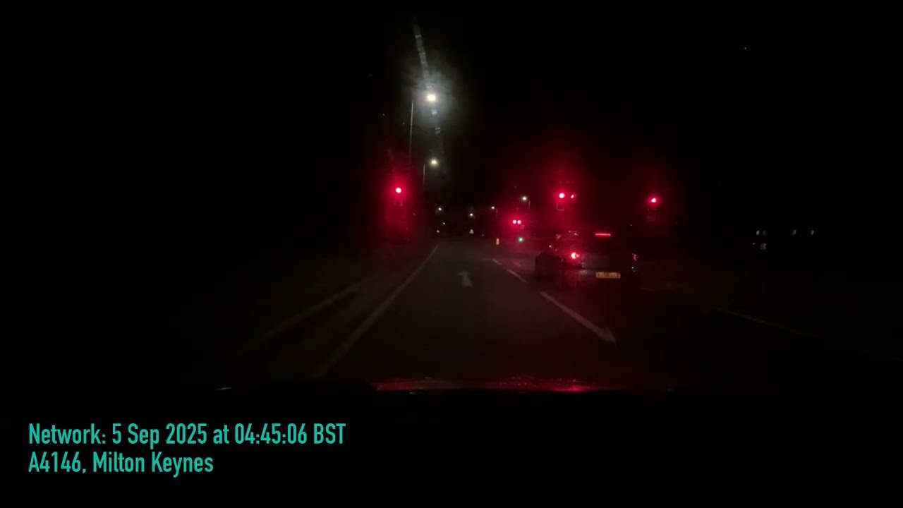 128mins Night Twilight Morning Drive | Milton Keynes to Portsmouth 🚧 Bypass M1 🚧 ASMR No Talking