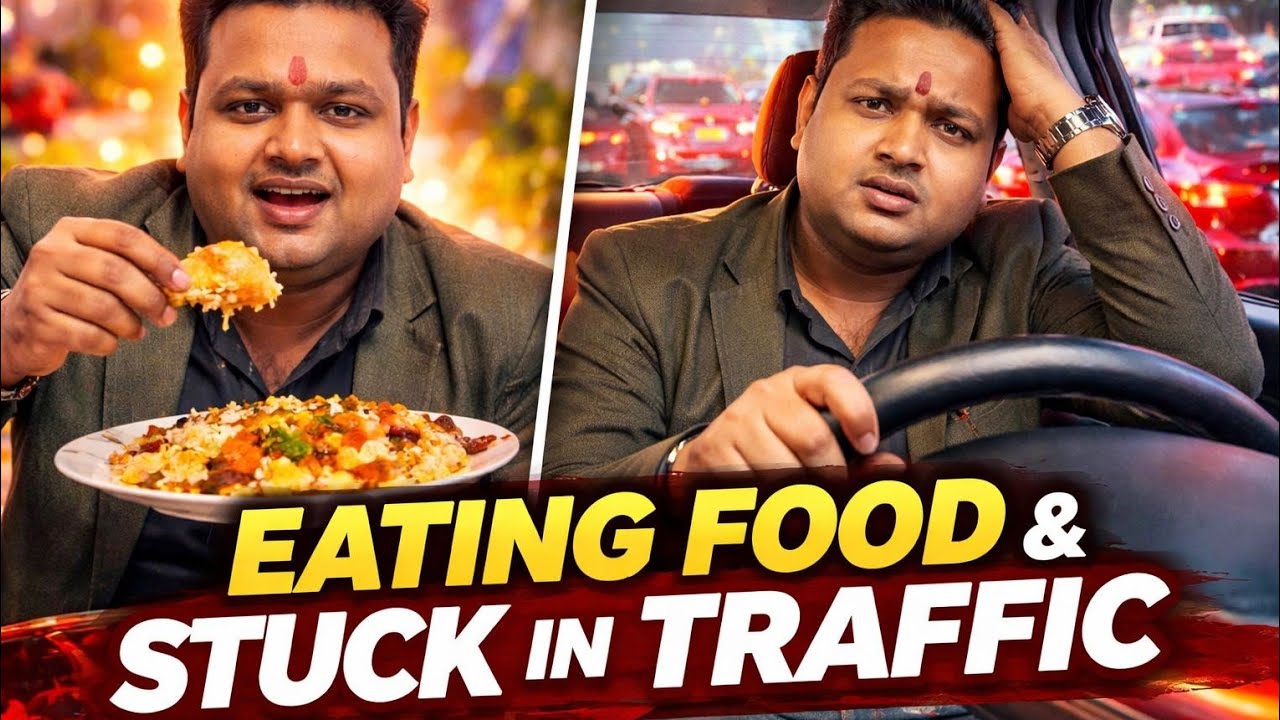 Eating Food & Stuck in Traffic
