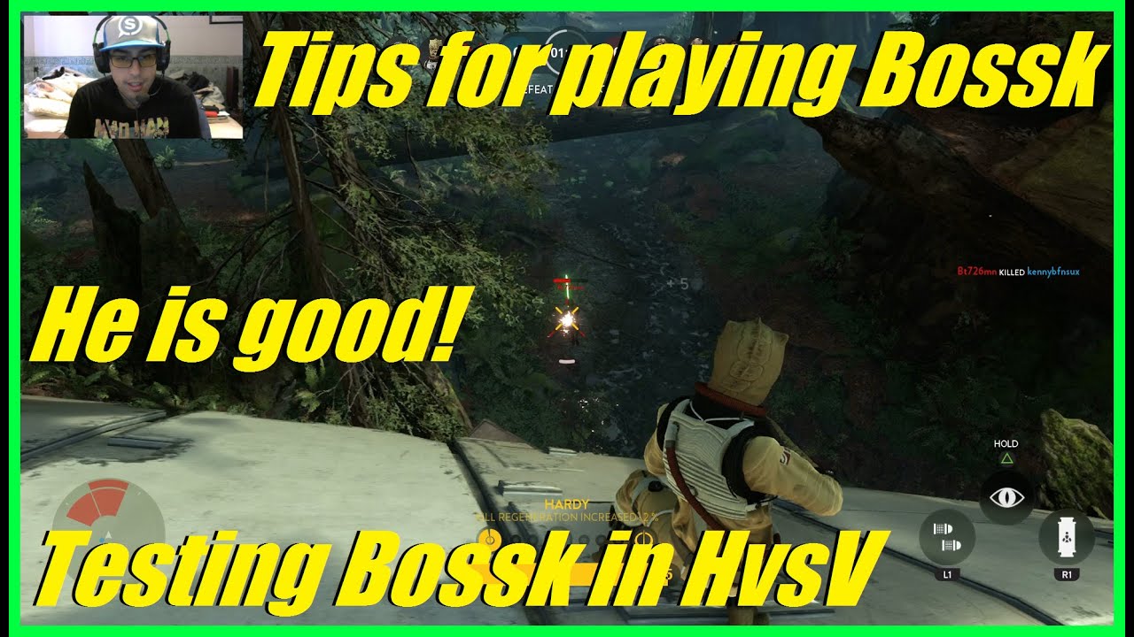 Star Wars Battlefront - Tips for succeeding as Bossk! | Testing him in HvsV! | He is good!