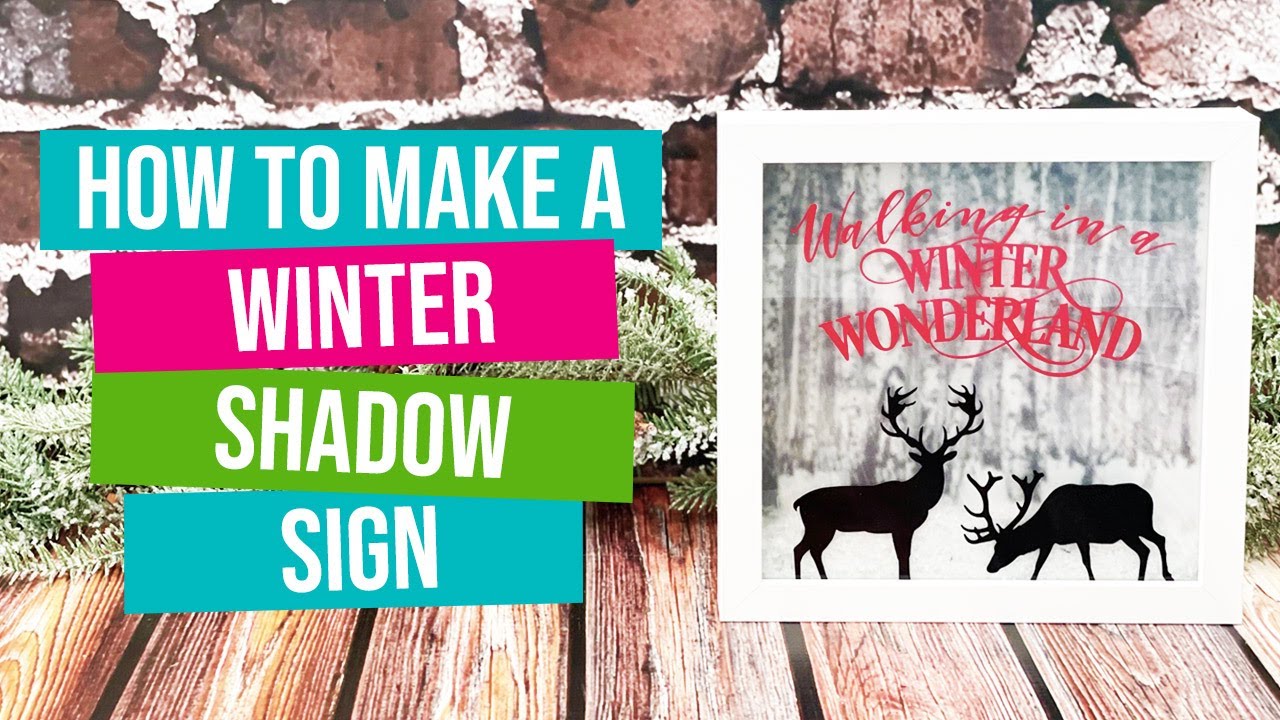 Winter Shadow Box | Cricut Christmas Project