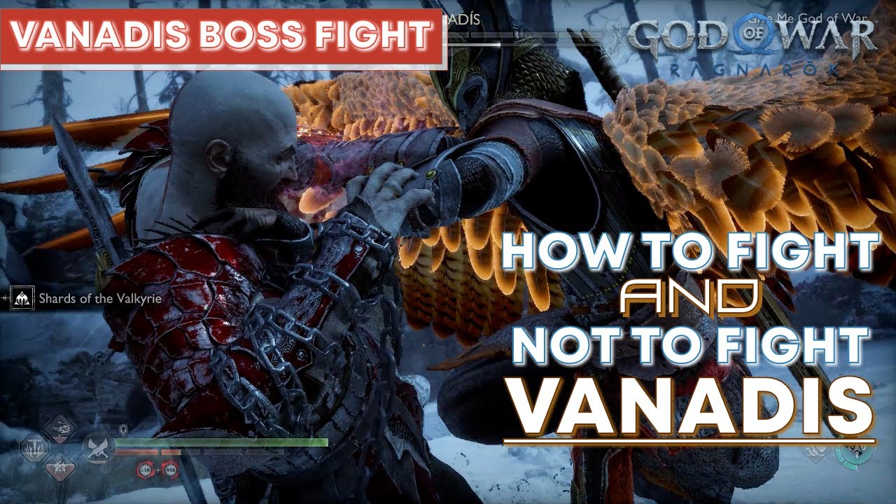 How to fight and NOT to fight Vanadis | God of War Ragnarok - Vanadis Boss Fight
