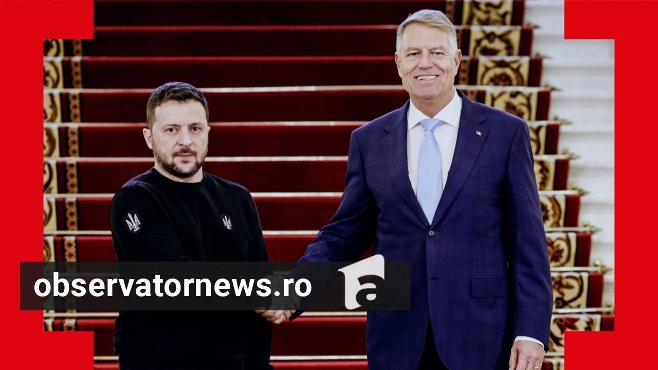 Filmul vizitei lui Volodimir Zelenski în România. Ce a cerut preşedintele ucrainean şi ce a oferit
