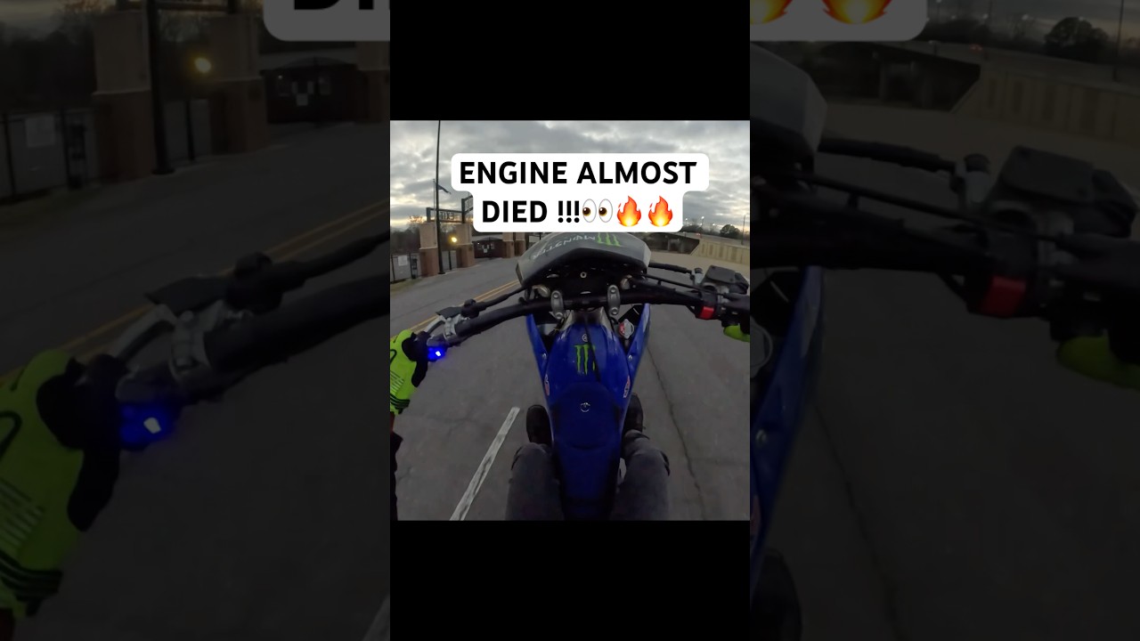 ENGINE SHUTS OFF IN MID WHEELIE YZ450F !!!!😬🔥