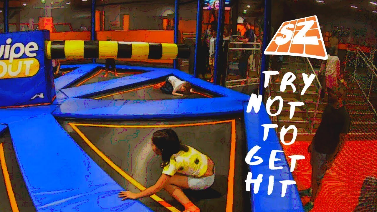 TRY NOT TO GET HIT || SKYZONE TRAMPOLINE PARK