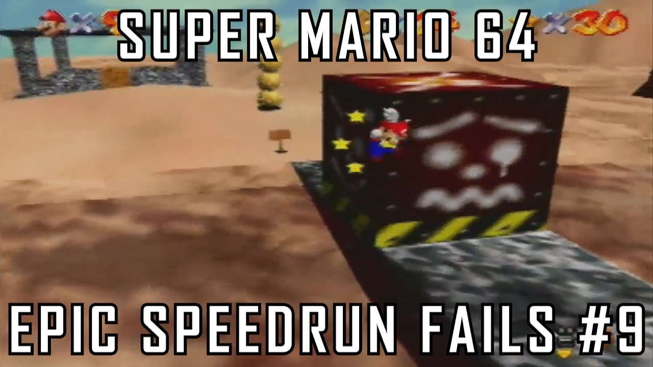 Epic Speedrun Fails #9 - Super Mario 64 Highlights