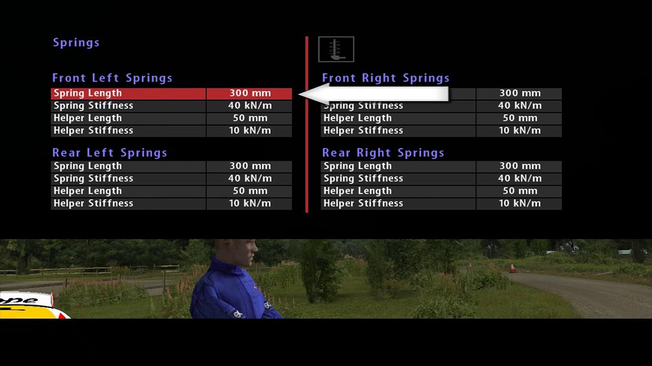 How to set up your car in Richard Burns Rally