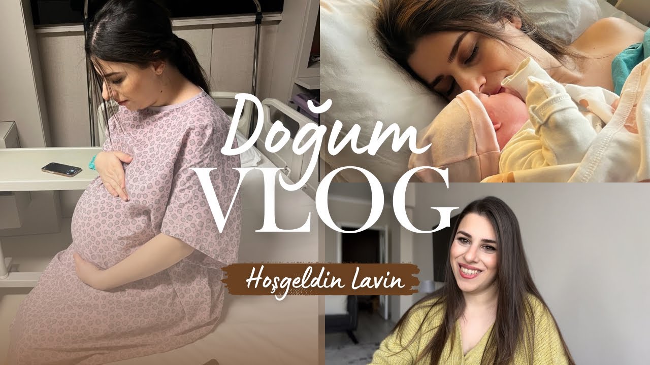 DOĞUM VLOG | KORKULACAK HİÇ BİRŞEY YOKMUŞ 🤰| Hem mutlu Hem buruk geçen bir doğum hikayesi