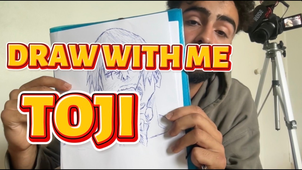 je DESSINE TOJI en LIVE!