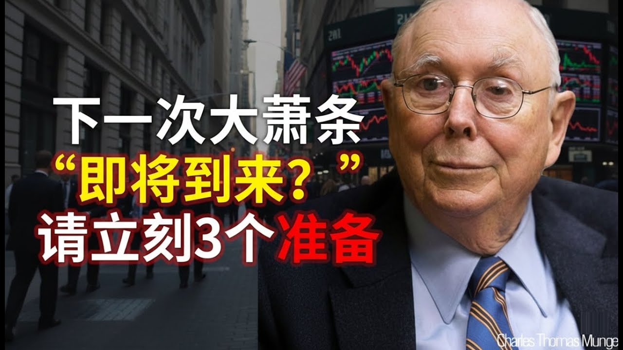 查理·芒格：寒冬将至？在下一次“大萧条”来临前，请立刻做好这 3 个准备。