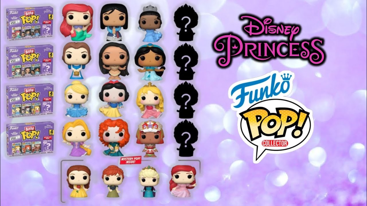 Disney Princess 👑 Funko Bitty Pop Figures Unboxing / Review ✨💖