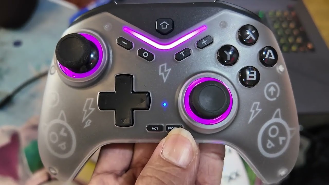 ដៃហ្គេម Bluetooth តំលៃ 20$ អាចប្រើបាន ជាមួយ PC Switch IPhone Androidស្រួលប្រើខ្លាំងជាមួយ PC