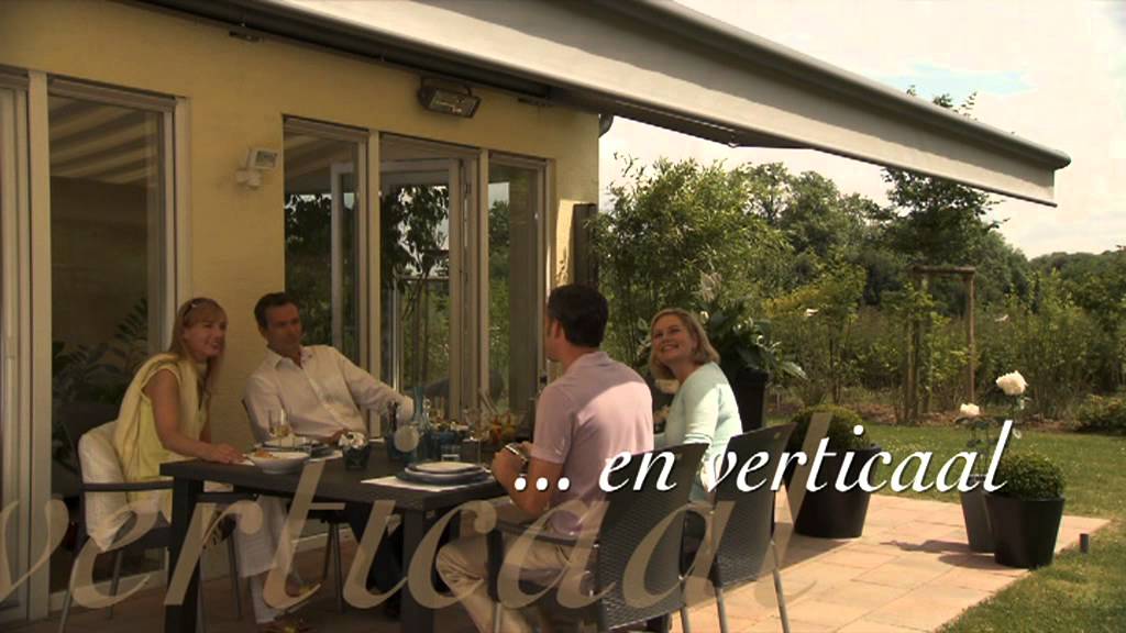 Westland, montage luxe knikarm zonwering merk Weinor