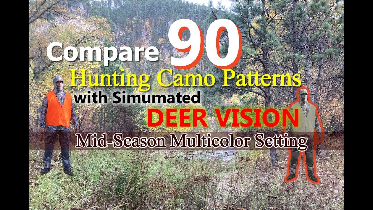 What is the Best camo for Mid-Season Multicolor Settings? Pick from 90 Pattern with Deer Vision
