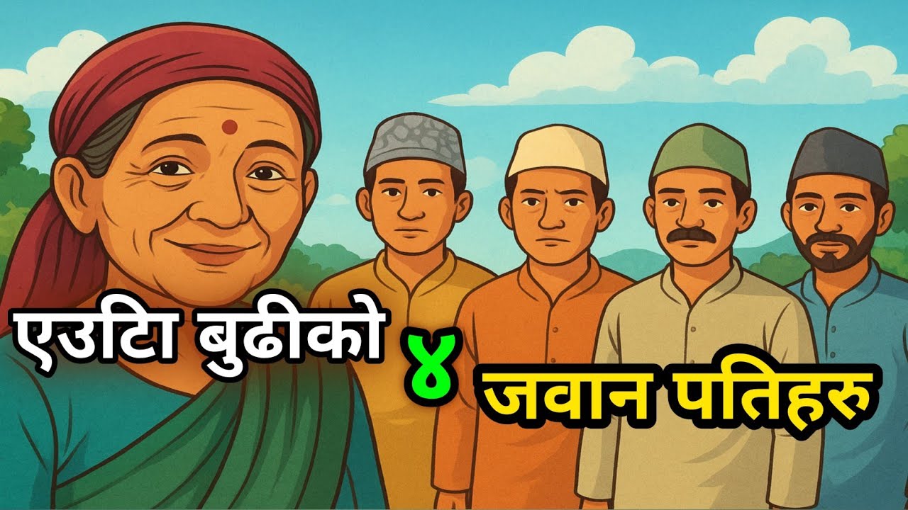  ६४ वर्षकि बुढीको चार जवान पतिहरू | एकदमै अनौठो तर मन छुने कथा | BuDhi Ko Char Patiharu | lok katha
