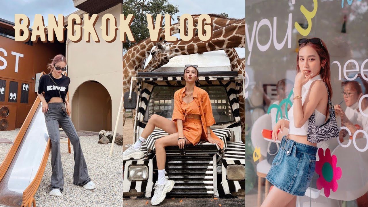 BANGKOK Vlog | 曼谷爆紅cafe探店、和長頸鹿約會🦒、母親節全家都哭了🤭 | Jestinna