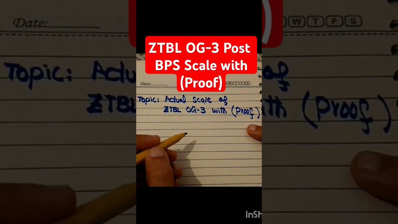 ZTBL OG 3 PAY SCALE WITH PROOF #ztbljobs #ztbl