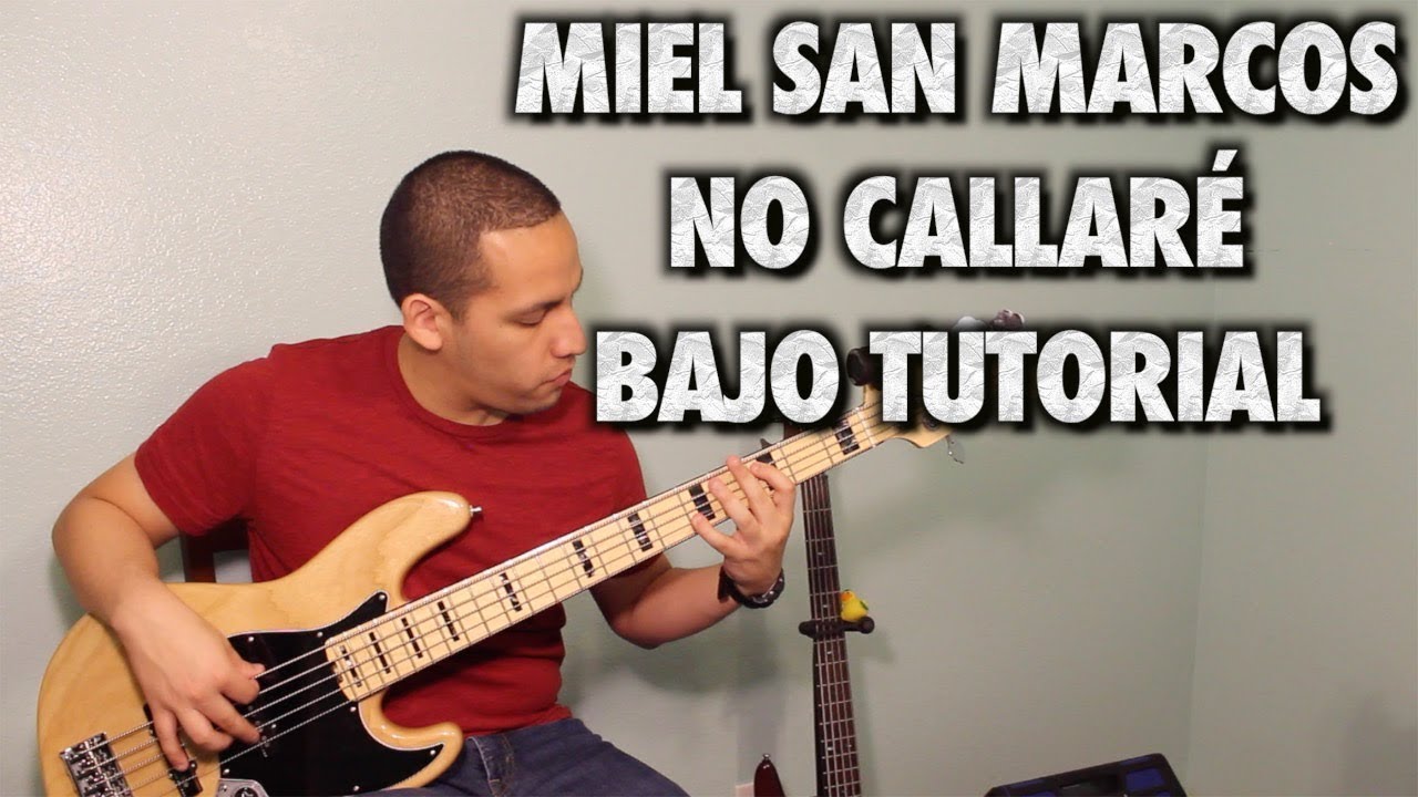 No Callaré || @Mielsanmarcos || Bass/Bajo Tutorial With Tabs (HD)