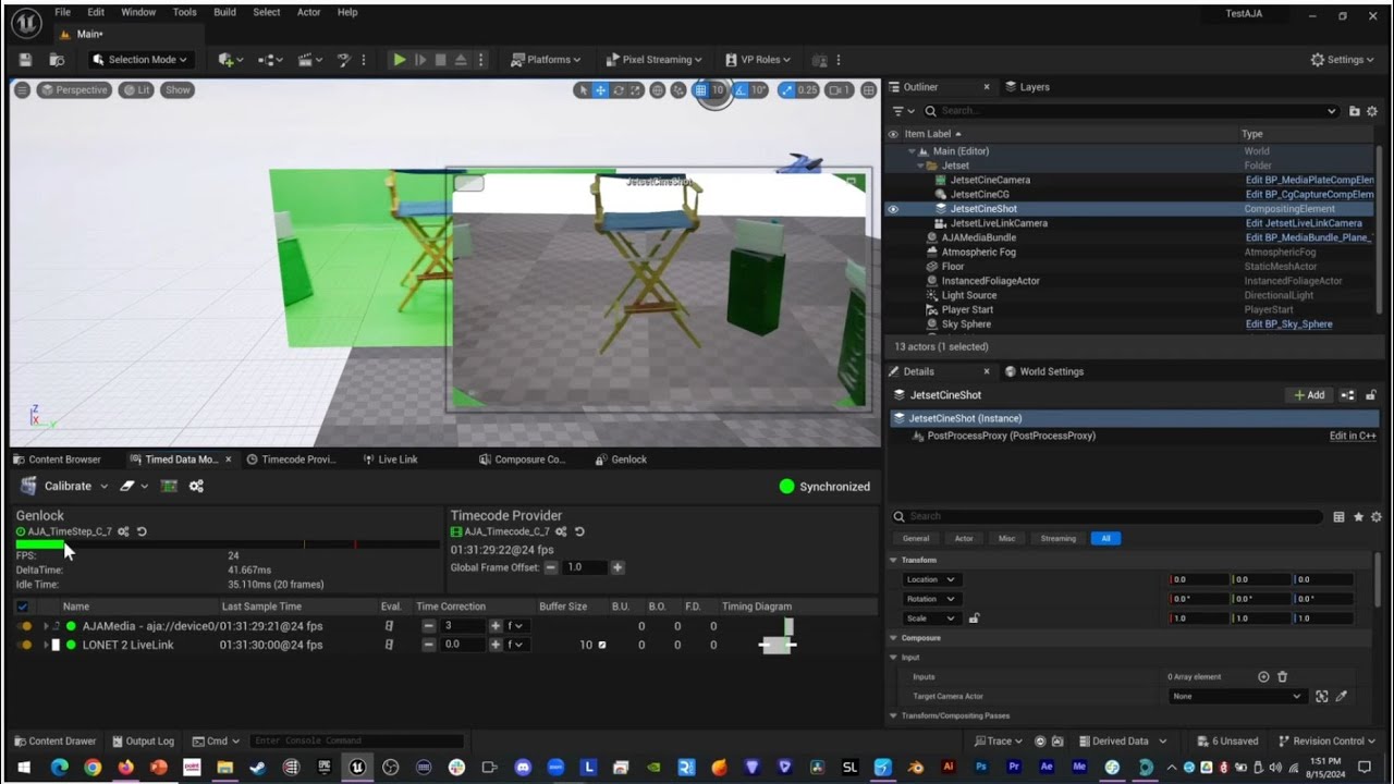 Synchronized Rendering in Unreal