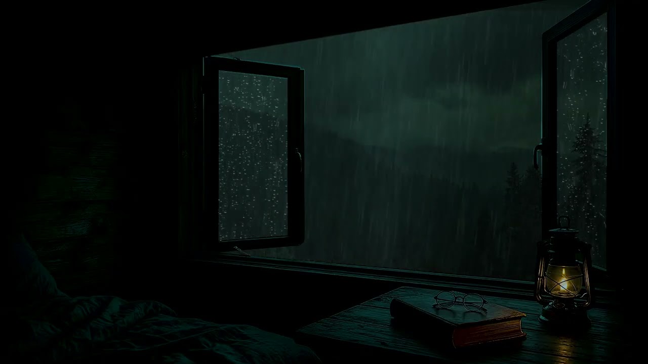 Deep Sleep in Minutes 🌙 Gentle Rain & Window Ambience for Relaxation and Peaceful Dreams
