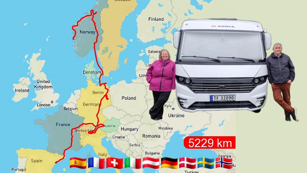 Driving from Norway to Spain