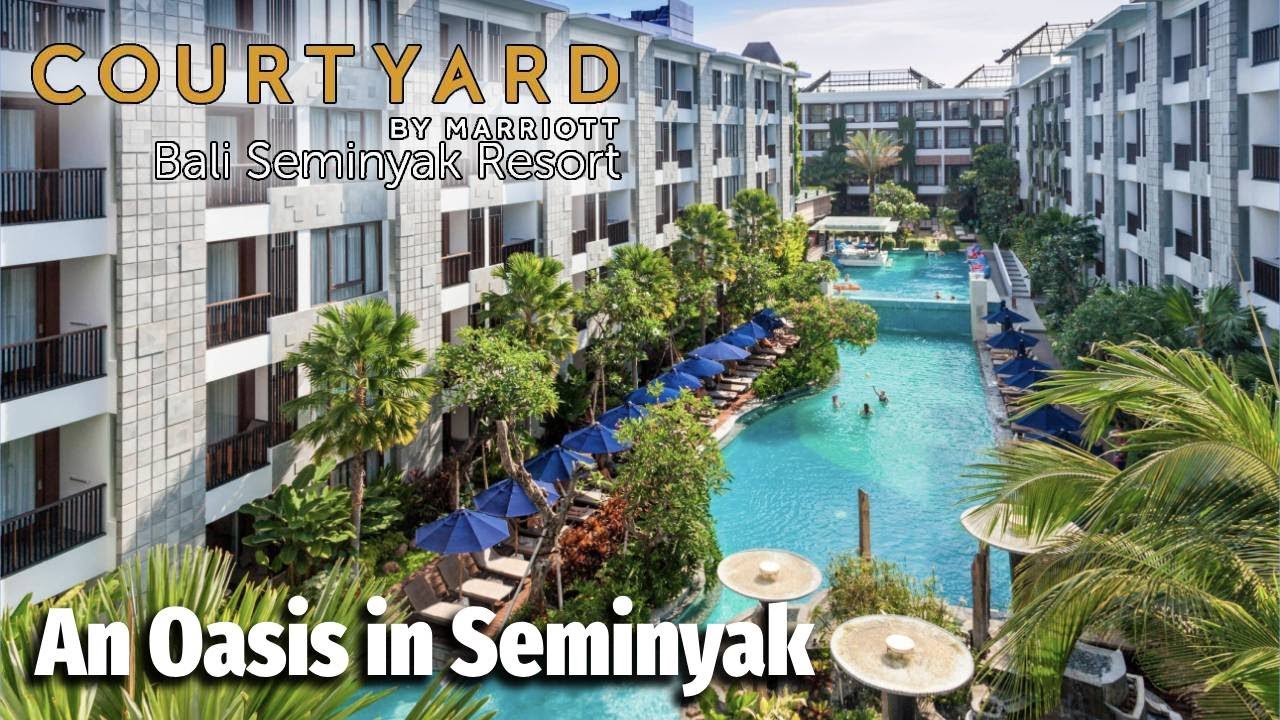 Обзор курорта Courtyard Bali Seminyak Resort - люкс с 1 спальней и выходом к бассейну.